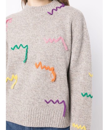 MIRA MIKATI - Pull à broderies Les êtres humains sont 