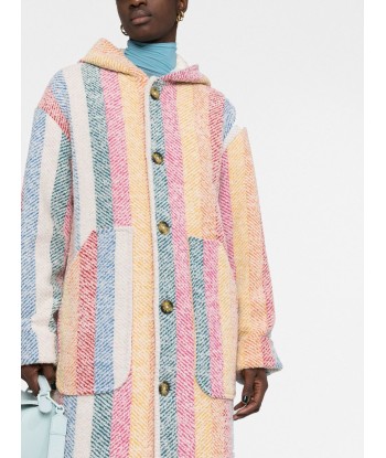 MIRA MIKATI - Manteau rayé à franges votre restaurant rapide dans 