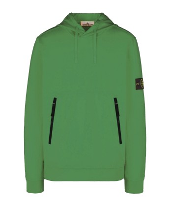 STONE ISLAND - Sweat à capuche kaki à poche zippées des créatures d'habitude