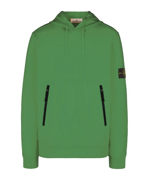 STONE ISLAND - Sweat à capuche kaki à poche zippées des créatures d'habitude