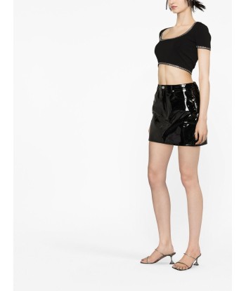 ALEXANDER WANG - T-shirt crop à col rond 2023