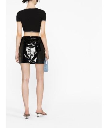 ALEXANDER WANG - T-shirt crop à col rond 2023