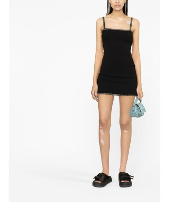 ALEXANDER WANG - Robe courte Kleid à ornements en cristal pas cher