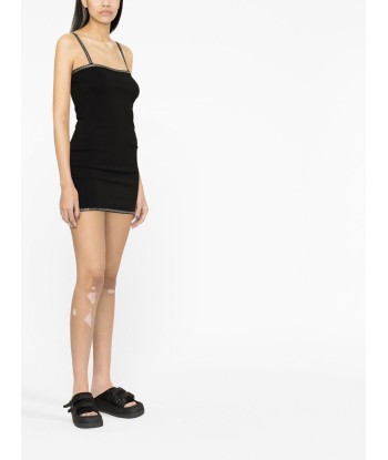 ALEXANDER WANG - Robe courte Kleid à ornements en cristal pas cher