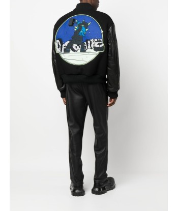 OFF-WHITE - Veste teddy à patch logo Découvrez la collection