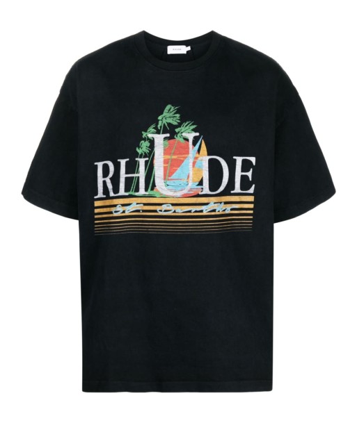 RHUDE - T-shirt en coton tropics meilleur choix