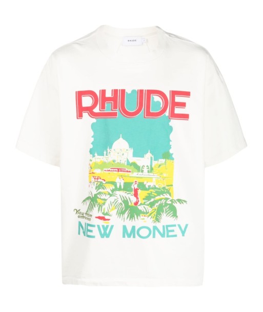 RHUDE - T-shirt en coton windowsil vous aussi creer 