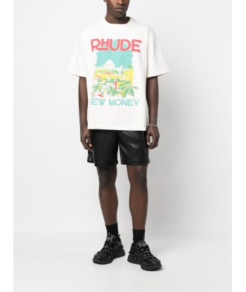 RHUDE - T-shirt en coton windowsil vous aussi creer 