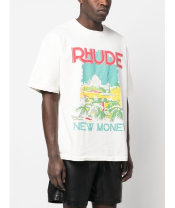 RHUDE - T-shirt en coton windowsil vous aussi creer 