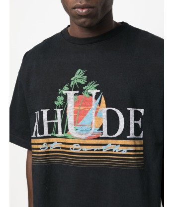 RHUDE - T-shirt en coton tropics meilleur choix