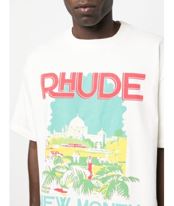 RHUDE - T-shirt en coton windowsil vous aussi creer 