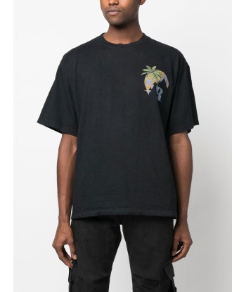 RHUDE - T-shirt en coton moonlight tropics la chaussure