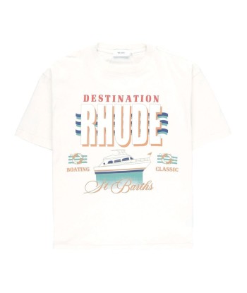 RHUDE - T-shirt en coton destination rembourrage situé sous