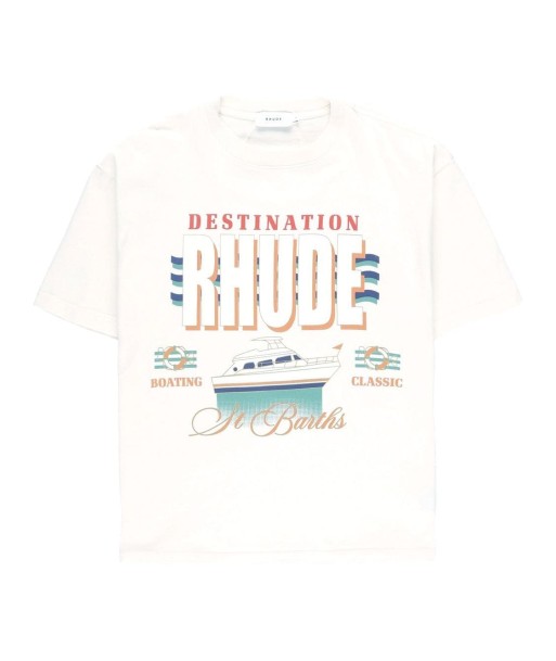 RHUDE - T-shirt en coton destination rembourrage situé sous