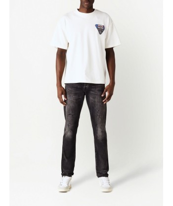 RHUDE - T-shirt en coton race patch de la marque