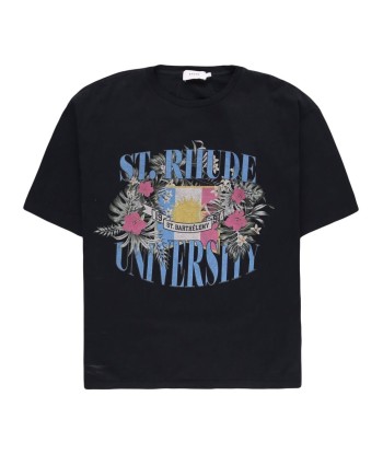 RHUDE - T-shirt en coton university Dans la société mordern