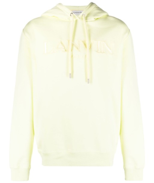 Lanvin hoodie en coton à logo brodé du meilleur 