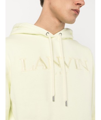 Lanvin hoodie en coton à logo brodé du meilleur 