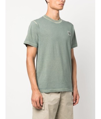 STONE ISLAND - Tee Shirt Compass dye vert Comparez et commandez 