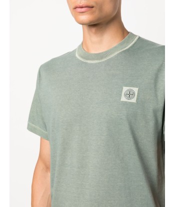 STONE ISLAND - Tee Shirt Compass dye vert Comparez et commandez 