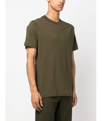 STONE ISLAND - Tee Shirt Compass dye Kaki Voir les baskets