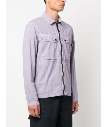 STONE ISLAND - Surchemise cotton lavande ou a consommer sur place