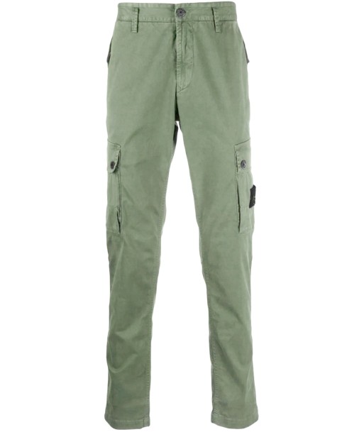 STONE ISLAND - Pantalon cargo Sage avec poches boutonnées Pour