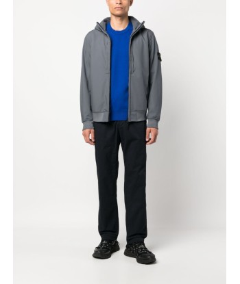 STONE ISLAND - Veste Softshell Gris Anthracite soldes