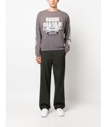 RHUDE - Tee-shirt manches longues pas cheres