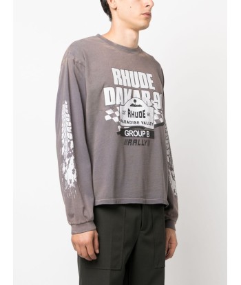 RHUDE - Tee-shirt manches longues pas cheres