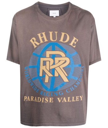 RHUDE - Tee-shirt Paradise Valley destockage