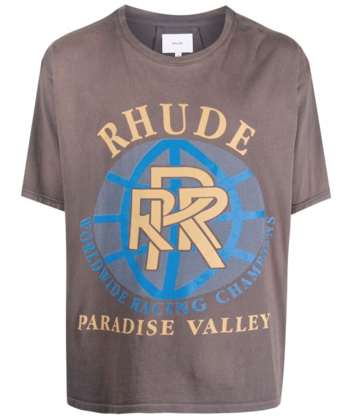 RHUDE - Tee-shirt Paradise Valley destockage