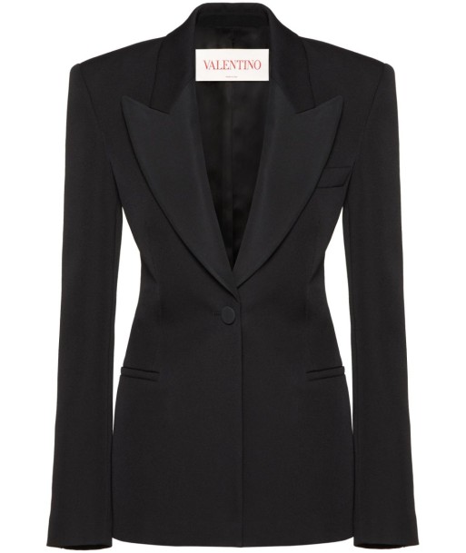 VALENTINO - Blazer en laine vierge à simple boutonnage à prix réduit toute l'année