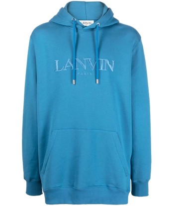 LANVIN - Hoodie à logo brodé destockage