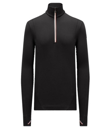 MONCLER GRENOBLE - Sous-pull col roulé noir le des métaux précieux