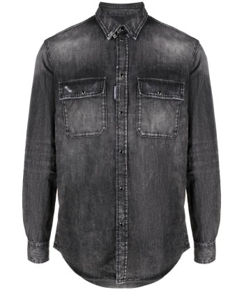 DSQUARED2 - Chemise en jean à effet usé Livraison rapide