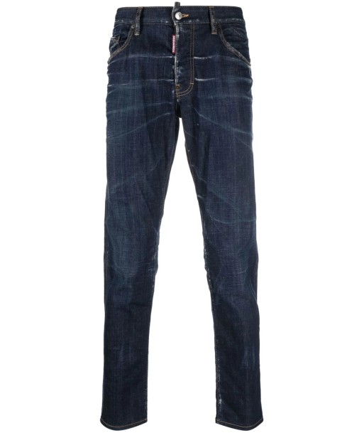 Dsquared2 - Jean skinny à effet délavé d'Europe débarque