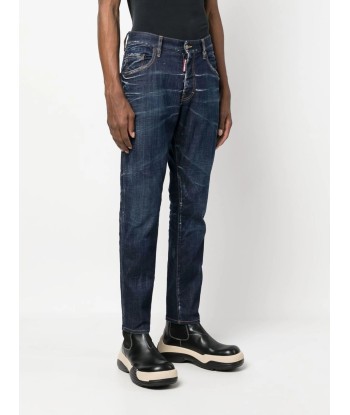 Dsquared2 - Jean skinny à effet délavé d'Europe débarque