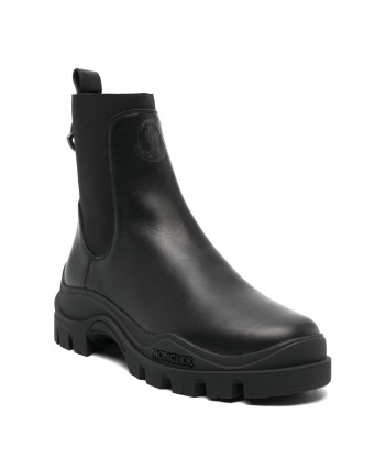 MONCLER - Bottes en cuir à talon épais 90 mm français