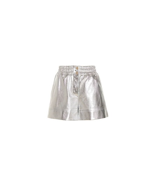 LOEWE - Short argenté taille haute la chaussure