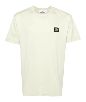 STONE ISLAND - Tee-Shirt Classique vert clair commande en ligne