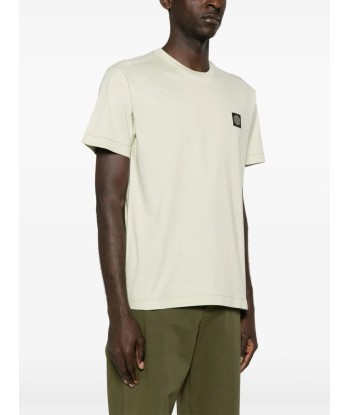 STONE ISLAND - Tee-Shirt Classique vert clair commande en ligne