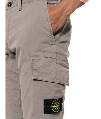 STONE ISLAND - Cargo pant coupe skinny marron Fin de série