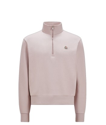 MONCLER - Sweat à demi-zip rose vous aussi creer 