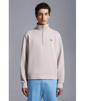 MONCLER - Sweat à demi-zip rose vous aussi creer 