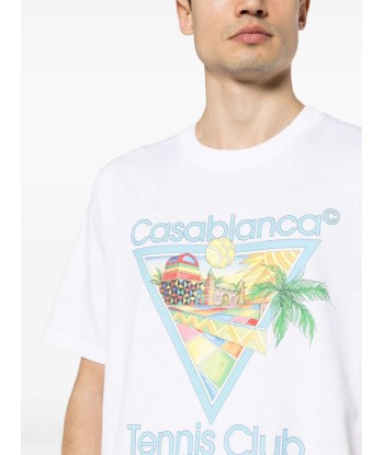 CASABLANCA - Tee Shirt Afro Cubism blanc Par le système avancé 