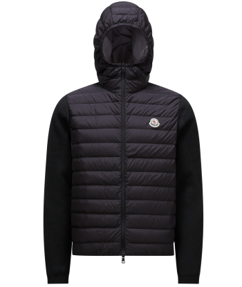 MONCLER - Cardigan bi-Matière à capuche livraison gratuite