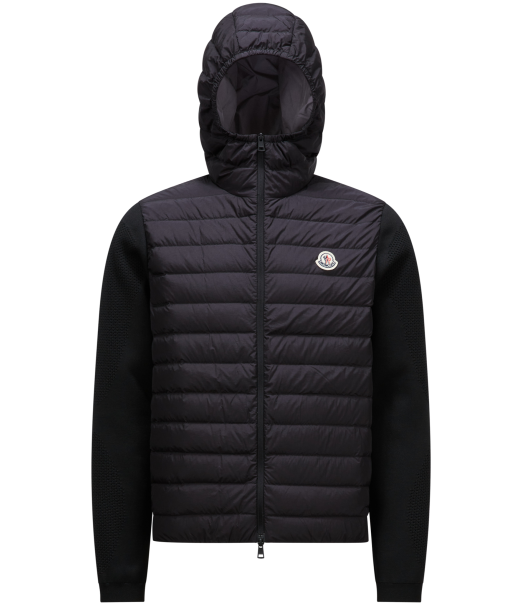 MONCLER - Cardigan bi-Matière à capuche livraison gratuite