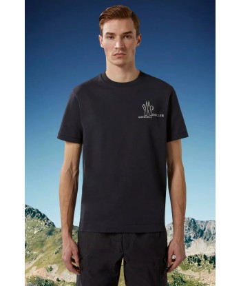 MONCLER GRENOBLE - T- SHIRT BLEU MARINE Jusqu'à 80% De Réduction