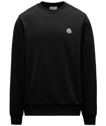 MONCLER - Crewneck classique noir la colonne vertébrale